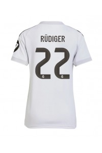 Real Madrid Antonio Rudiger #22 Jalkapallovaatteet Naisten Kotipaita 2025-26 Lyhythihainen